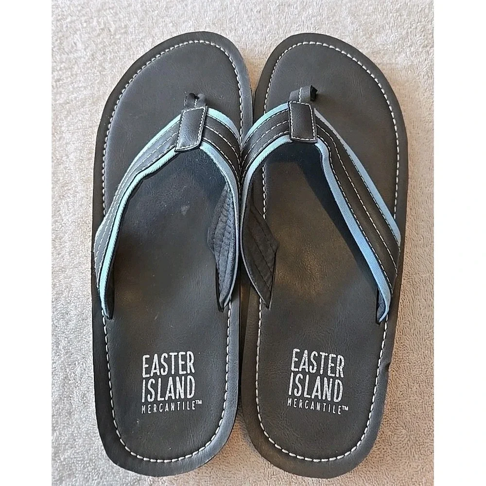 Easter Island Mercantile Mens Tongs Sandals Size 11 1/2